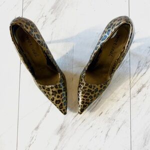 Wet Seal Leopard Print Heels - Brown and Black